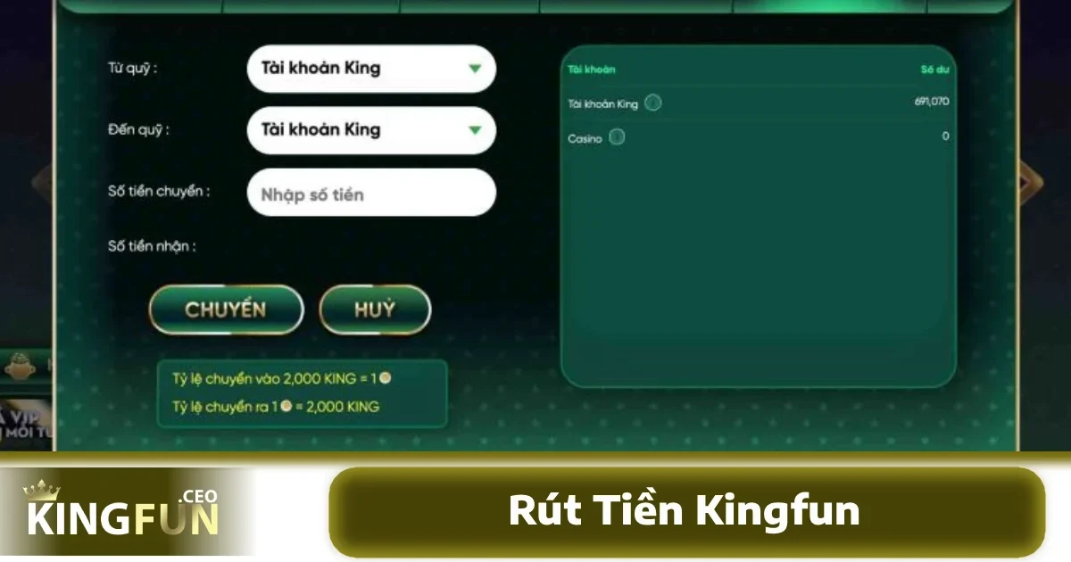 Trang chủ 22 Rút tiền tại KINGFUN cũng rất đơn giản, chỉ cần xác nhận yêu cầu qua hệ thống