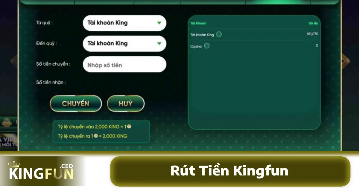 Rút Tiền Kingfun 2 Trong các quy trình rút tiền Kingfun, việc xác minh danh tính là bước bắt buộc